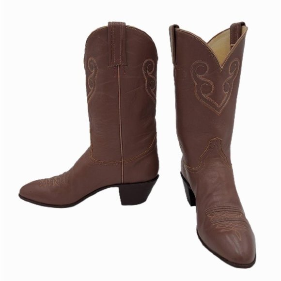 Hondo Shoes - Hondo Womens Cowboy Boots Vintage 7 A Narrow Width